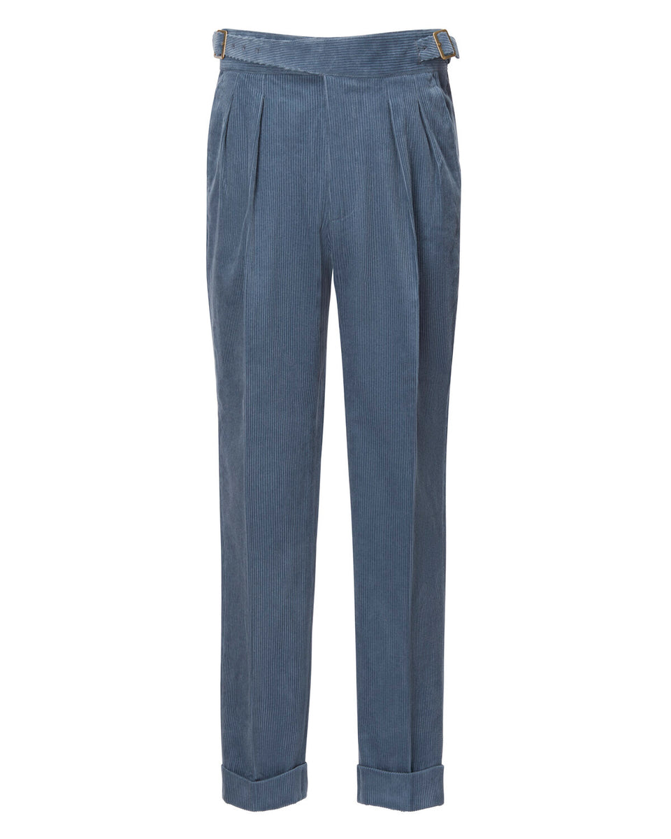 Gurkha Trousers Light Blue Denim – BENEVENTO