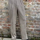 Walton Pants (Brown Houndstooth)