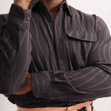 Santiago Pattern Shirt (Black)