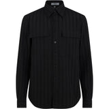 Domingo Pleated Shirt (Black)