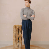 Walton Pants (Blue Heringbone)