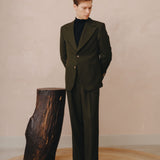 Portobello Blazer (Green Wool)