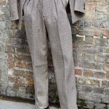 Walton Pants (Brown Houndstooth)