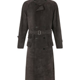 Midori Suede Trench Coat