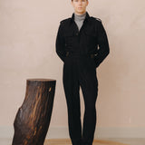 Ernesto Army Shirt (Black Flannel)