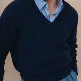 Albert Tennis Sweater (Navy)