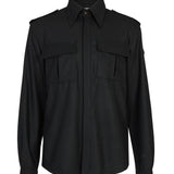 Ernesto Army Shirt (Black Flannel)