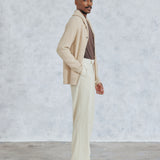 Henford Ribbed Shawl Cardigan (Beige)