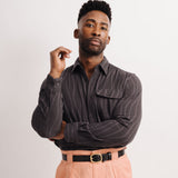 Santiago Pattern Shirt (Black)