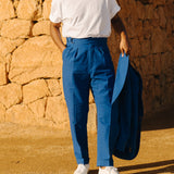 Almagro Seersucker Gurkha Pants (Cobalt Blue)