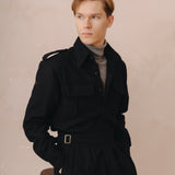 Ernesto Army Shirt (Black Flannel)