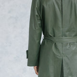 Midori Leather Trench Coat