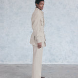 Montaro Safari Jacket (Herringbone Oatmeal)