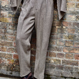 Walton Pants (Brown Houndstooth)