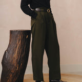Portobello Pants (Green Wool)