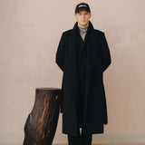 Tokyo Robe (Black Mongolian Wool)