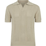 Sorrento Knitted Polo (Cloud Grey)