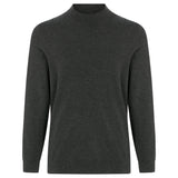 Mock Neck Sweater (Charcoal)