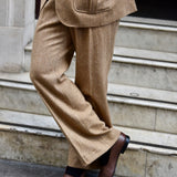 Kent Pants (Camel Herringbone)
