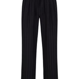 Domingo Pleated Drawstring Pants (Black)