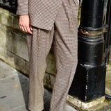 Walton Pants (Brown Houndstooth)