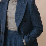 Walton Blazer (Blue Henringbone)