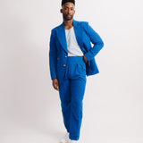 Almagro Seersucker Gurkha Pants (Cobalt Blue)