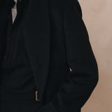 Tokyo Robe (Black Mongolian Wool)