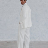 Manhattan DB Blazer (Ivory Linen)