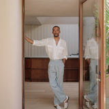 Belfast Gurkha Pants (Blue Linen)