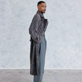 Midori Suede Trench Coat