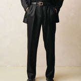 Harrington Pants (Black Wool)
