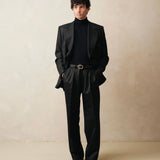 Harrington Pants (Black Wool)