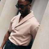 Shawl Pullover Shirt (Taupe)