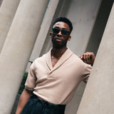 Shawl Pullover Shirt (Taupe)