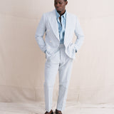 Seville Seersucker DB Blazer (Blue)