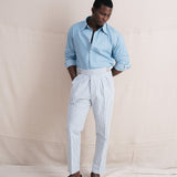 Seville Seersucker Gurkha Pants (Blue)