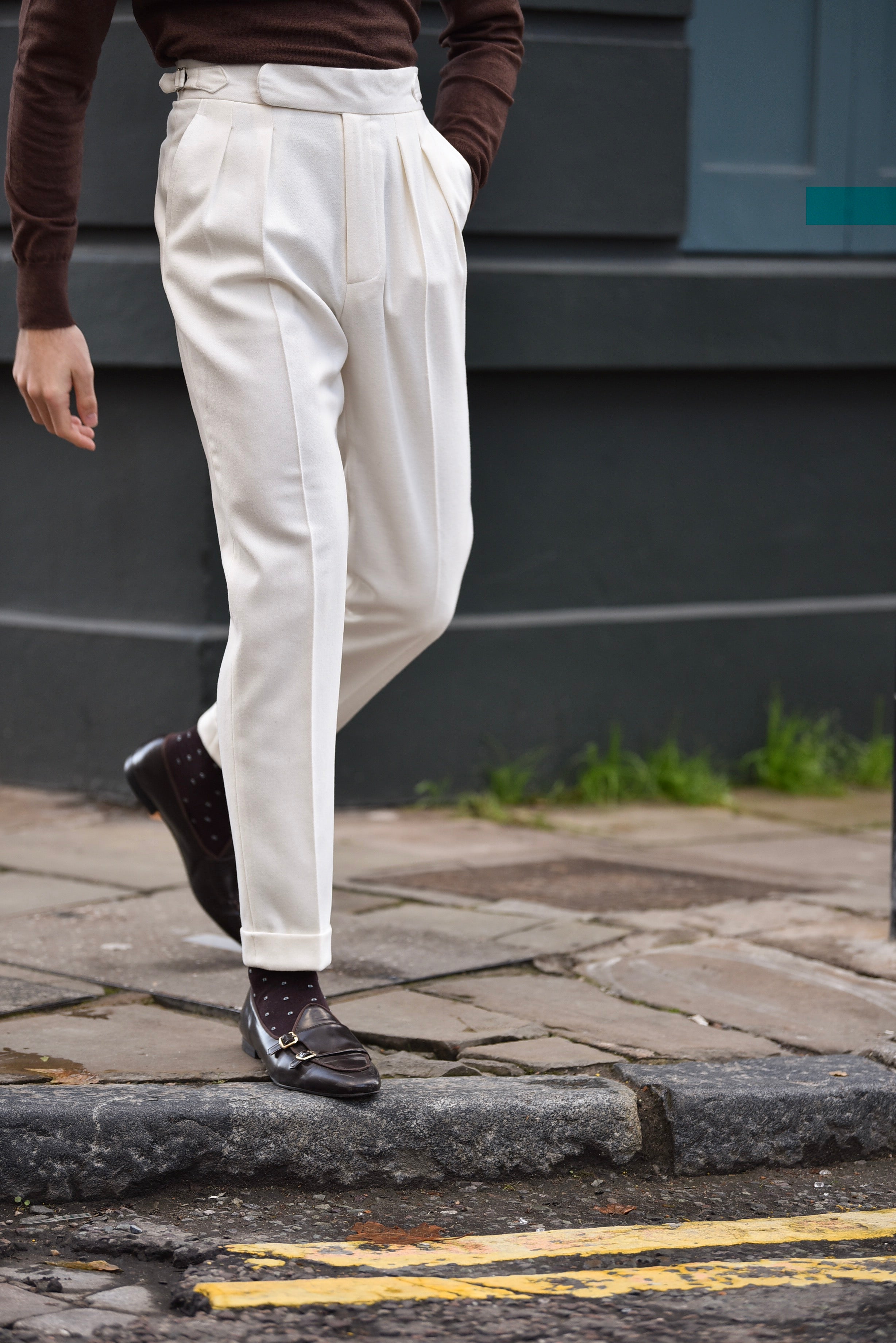 Men's Flannel Trousers | Shop Online at Moss
