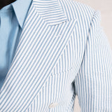 Seville Seersucker DB Blazer (Blue)