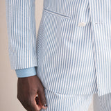 Seville Seersucker DB Blazer (Blue)