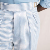 Seville Seersucker Gurkha Pants (Blue)